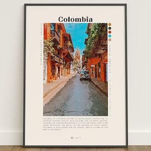 Colombia Travel Art Prints, Palette Knife and Digital Oil Paintings, Wanderlust Home Decor, Colombia Posters & Wall Art, Colombia Gifts