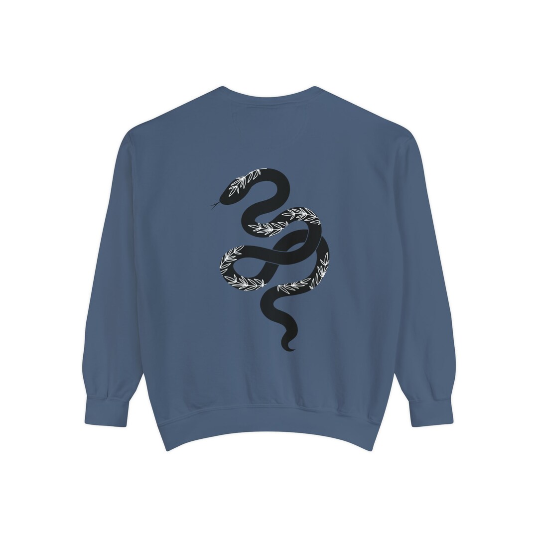 Witchy Evil Eye Snake Unisex Garmentdyed Sweatshirt Comfort Colors