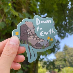 Hiking Boot Outdoorsy Vinyl Sticker