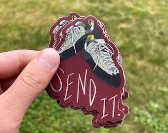 Send it Rock Climbing Sticker