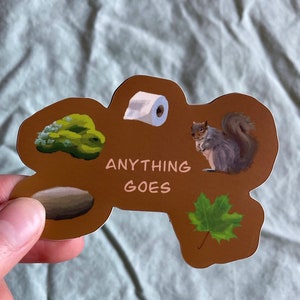 Nature’s Toilet Paper Backpacking Sticker