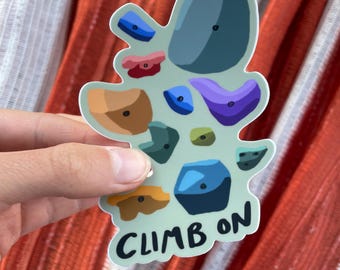 Climb on Bouldering Sticker