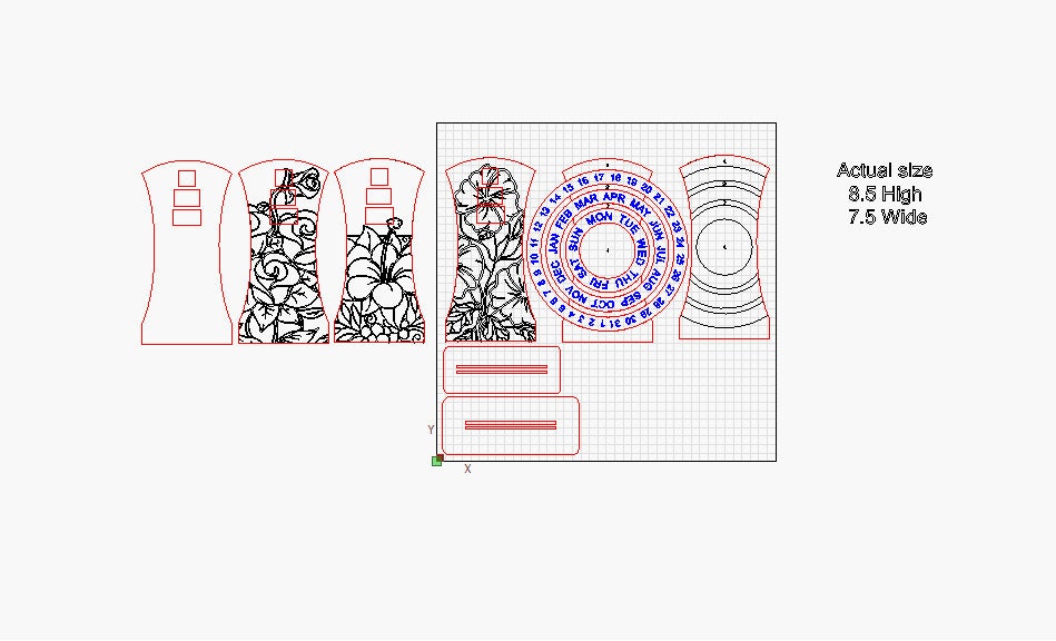 Calendar Wheel DIY Laser Project - 4 Fronts and Fully Customizable ...