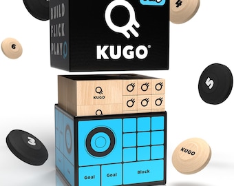 KUGO Play Game Kit: Flick-Based Dexterity Tabletop Game