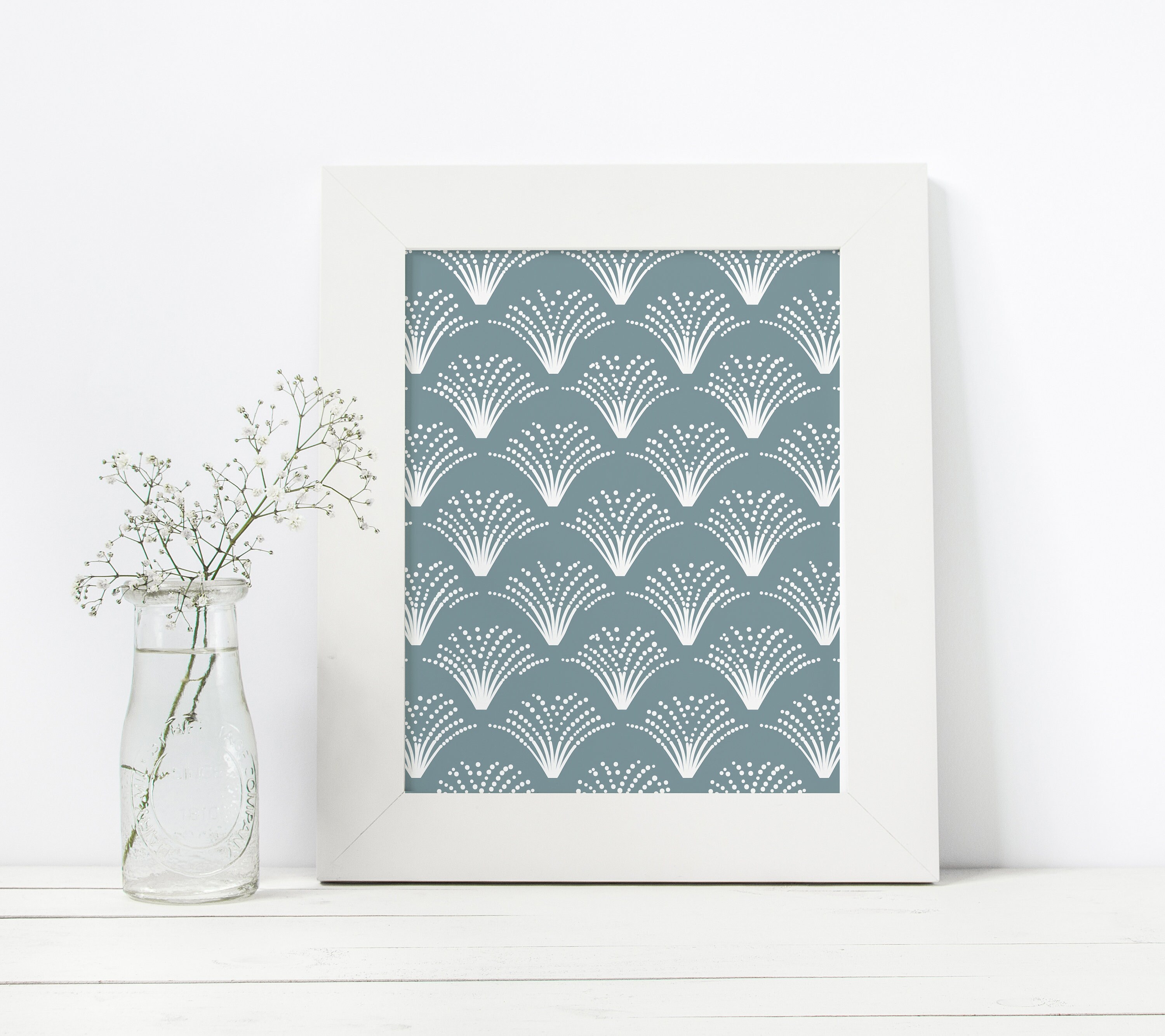 25 Boho Line Art Patterns, Modern Boho Seamless Pattern Set, Sage Green ...