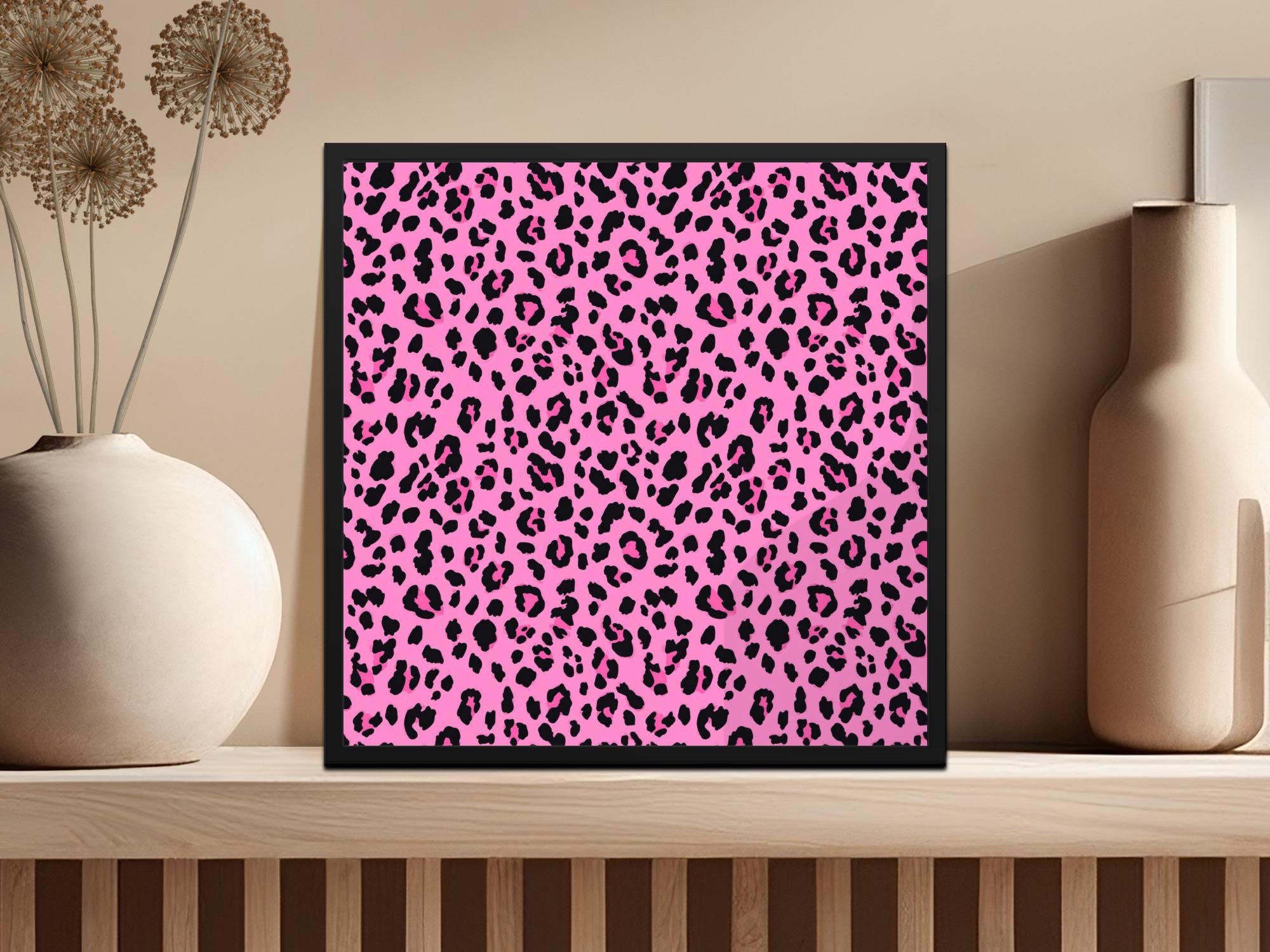 Hot Pink Leopard Print Digital Paper, Seamless Pattern, Animal Print ...