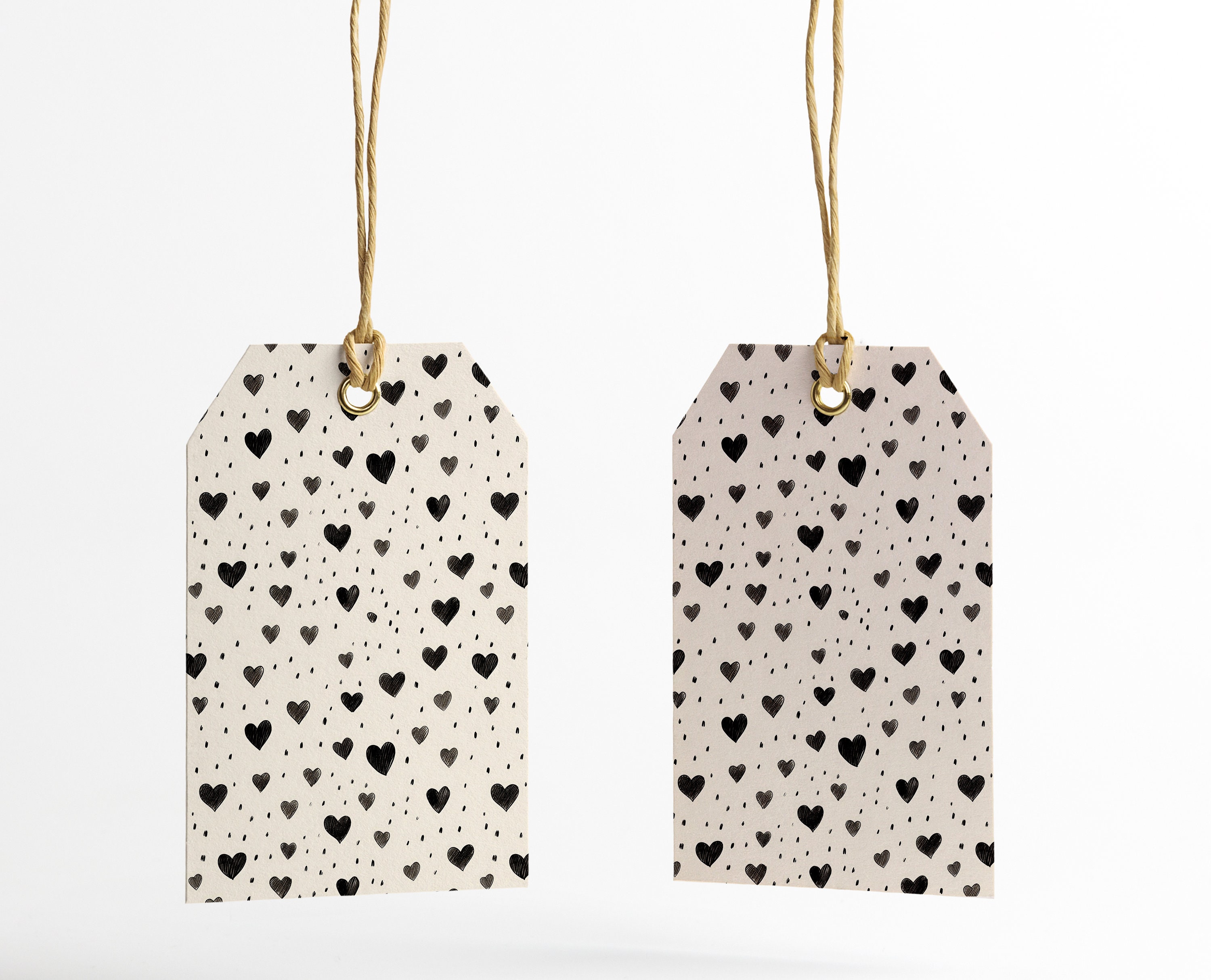 Black Hearts Background Seamless Black Hearts Tiling Pattern, Cute ...