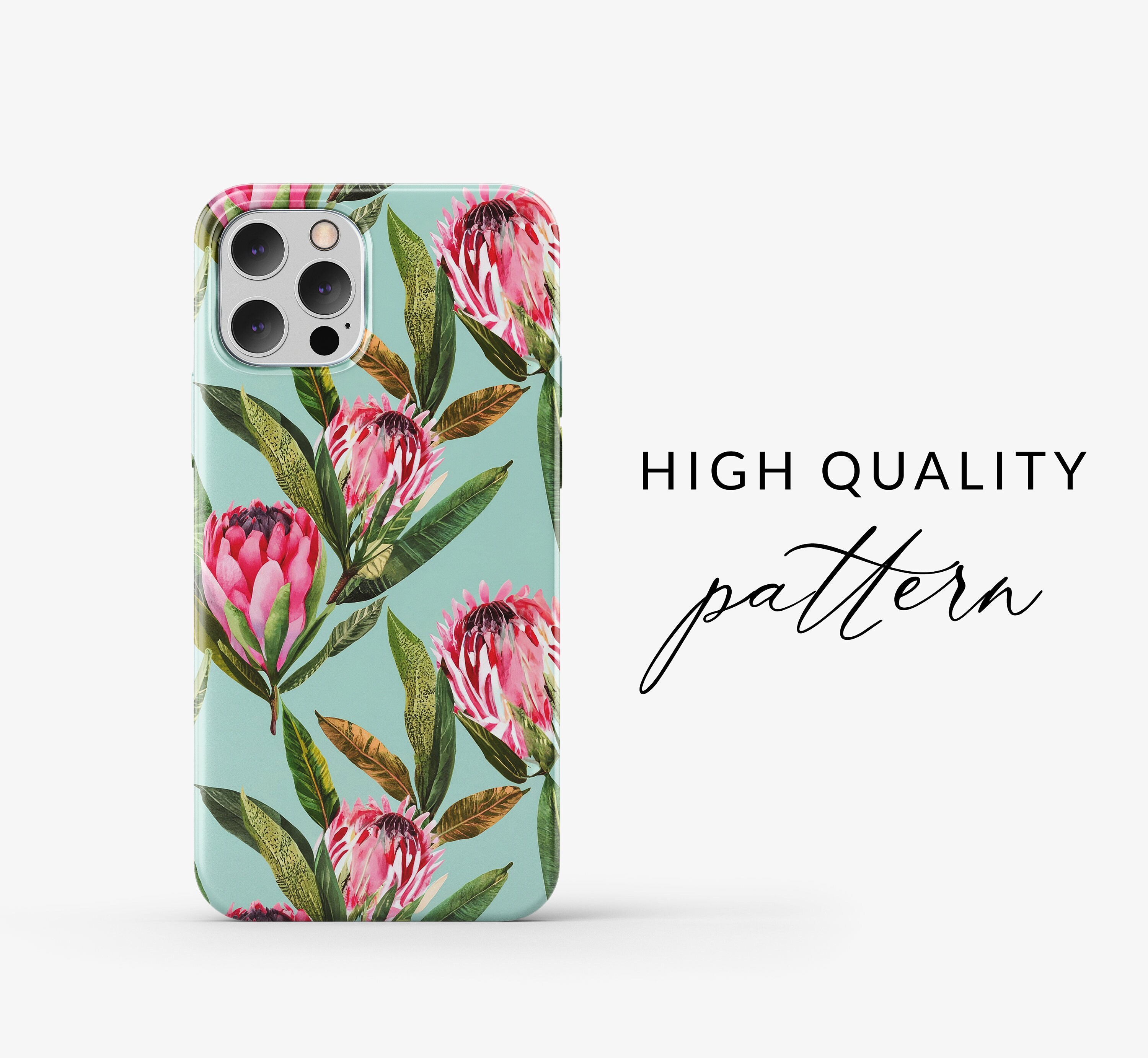 Protea Pattern Seamless Protea Background, Protea Plant Pattern, Seamless Protea ...