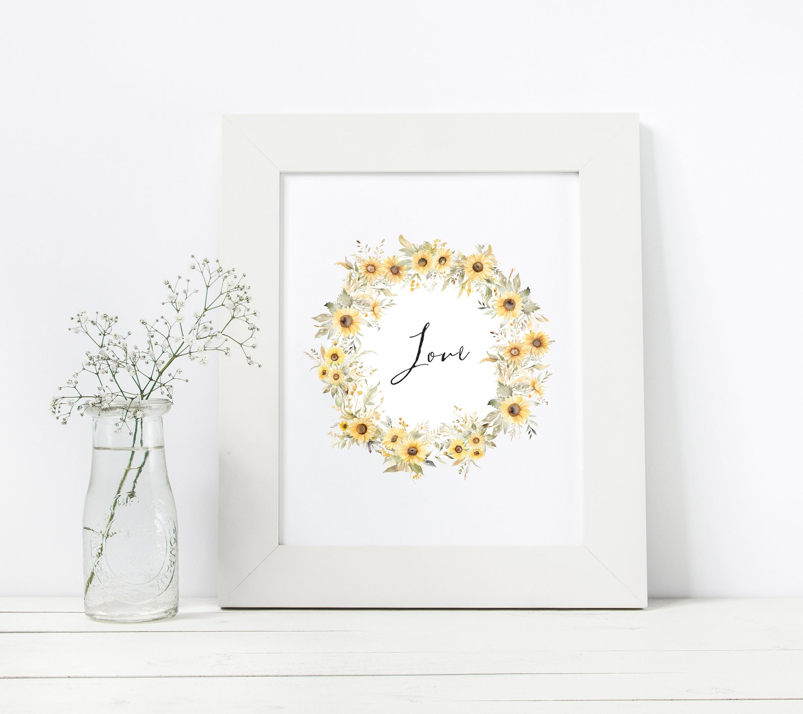Sunflower Frames Clipart Sunflower Frames Backgrounds, Boho Sunflower ...