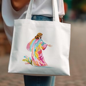 Colorful Abstract Art Tote Bag, Unique Design Shoulder Bag, Casual Handbag for Everyday Use, Reusable Eco-Friendly Shopper