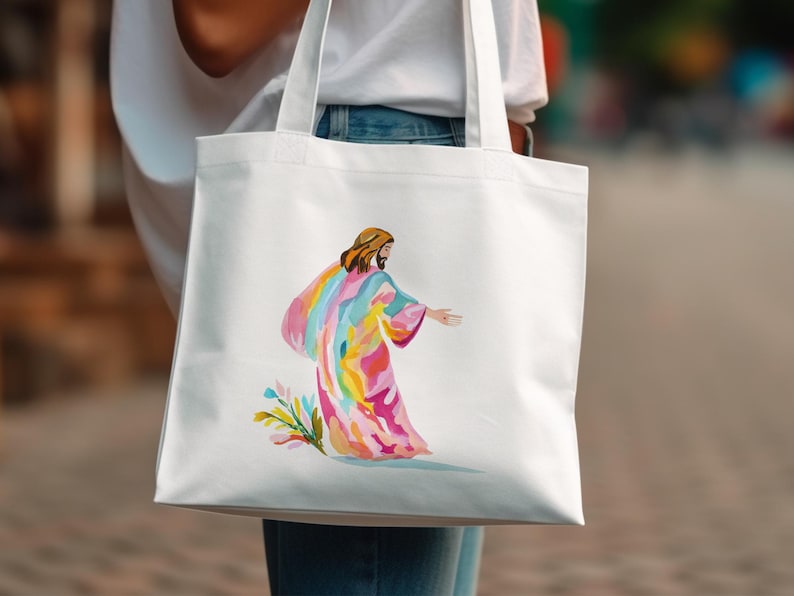 Colorful Abstract Art Tote Bag, Unique Design Shoulder Bag, Casual Handbag for Everyday Use, Reusable Eco-Friendly Shopper