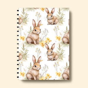 Seamless Cottagecore Rabbit Pattern for Sublimation Design, Seamless Spring Bunny Background, Cottagecore Bunny Seamless Background, Tiling image 4