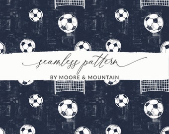 Seamless Soccer Pattern, Soccer Background Pattern, Repeating Soccer Ball Background Pattern, Soccer Digital Paper Soccer Ball