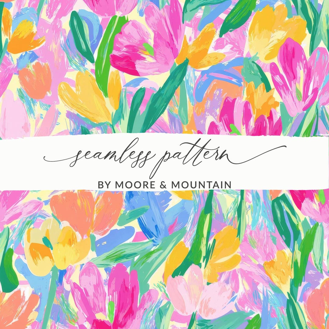Pink Spring Wildflowers Pattern Background, Easter Watercolor Flower ...