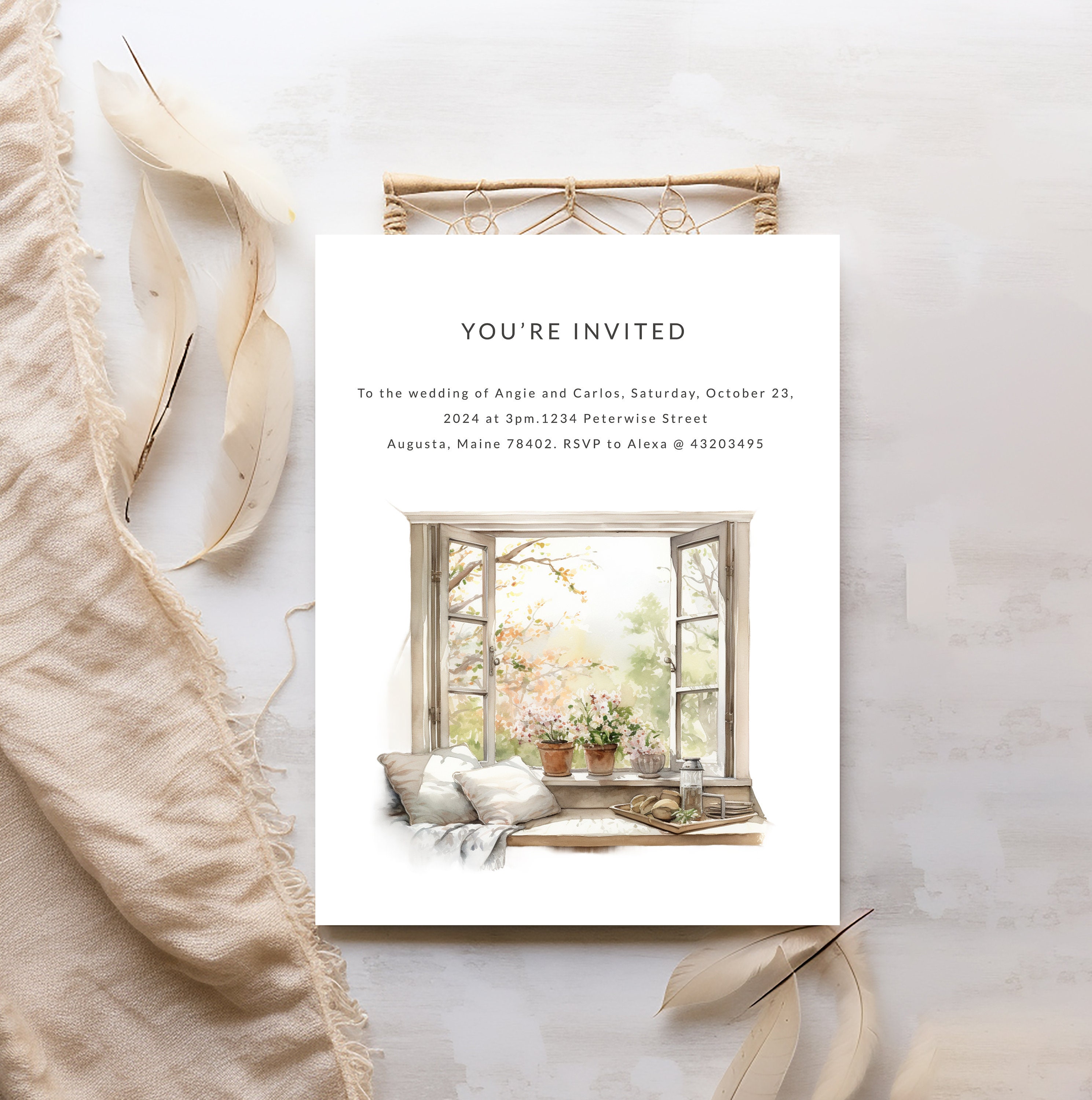 Printable Window Spring Scene 25 Watercolor Spring Windows Clipart Spring Window Scene Spring ...