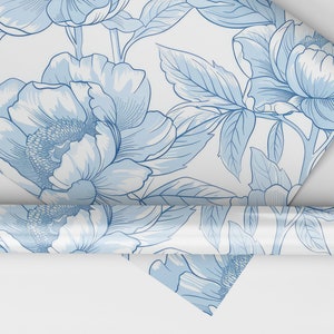 Light Blue Chinoiserie Pattern Seamless French Toile Background Pattern ...