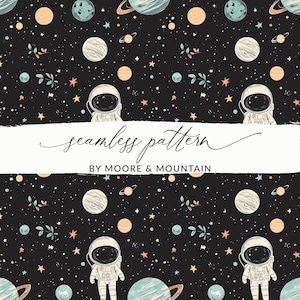 Astronaut nahtlose Hintergrundmuster niedlichen Weltraum nahtlose Datei Hintergrund PNG Planeten Hintergrund Sonnensystem PNG