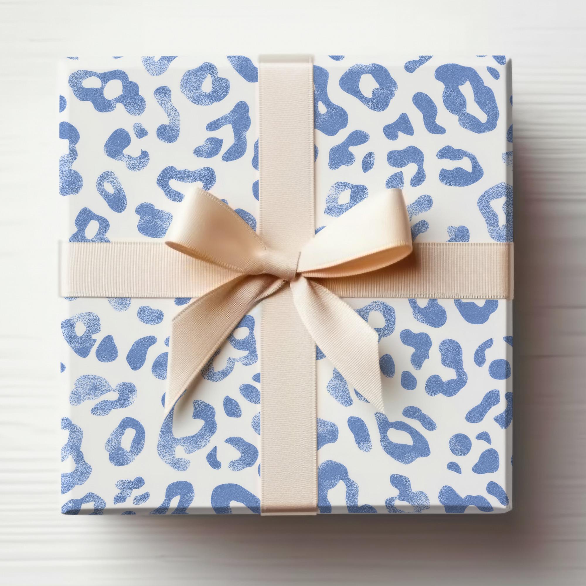 Blue Leopard Seamless Paper, Seamless Blue Animal Print Pattern, Blue ...