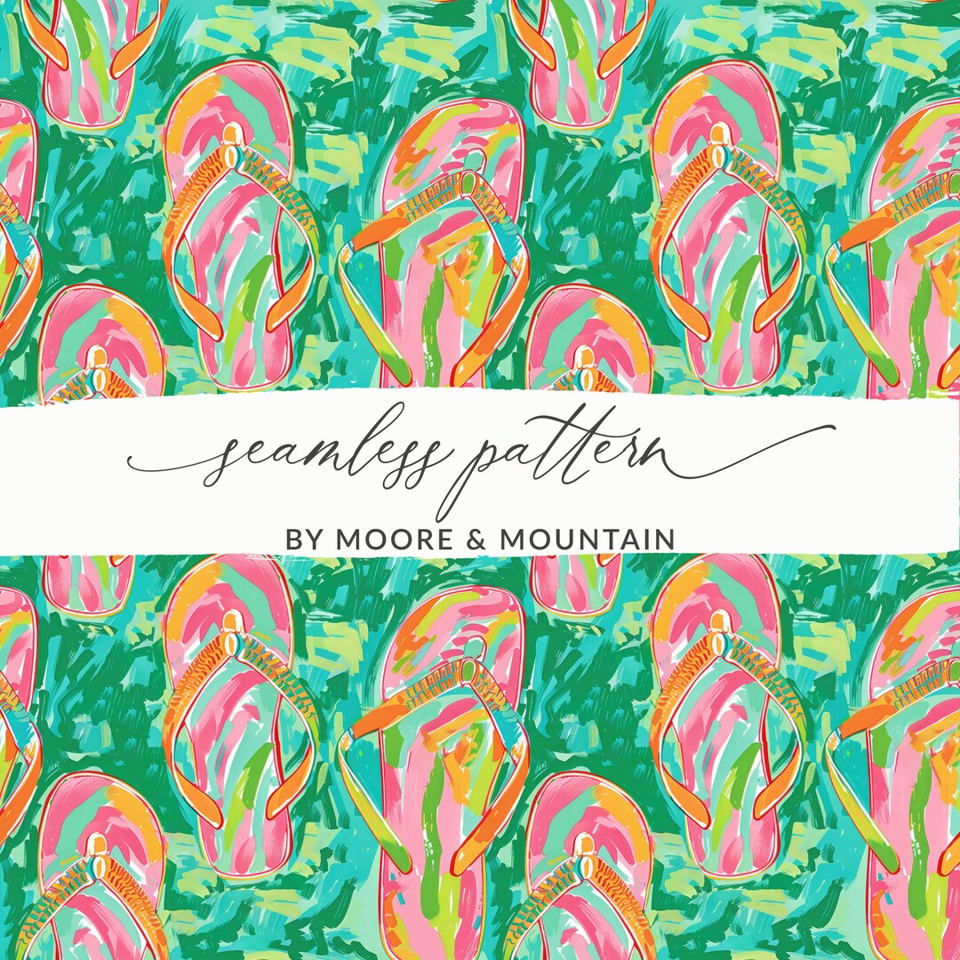 Seamless Summer Pattern Flip Flops Background Seamless Flip Flops ...