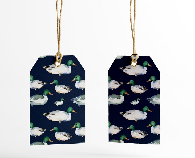 Seamless Mallard Duck Pattern Seamless Background Ducks, Navy