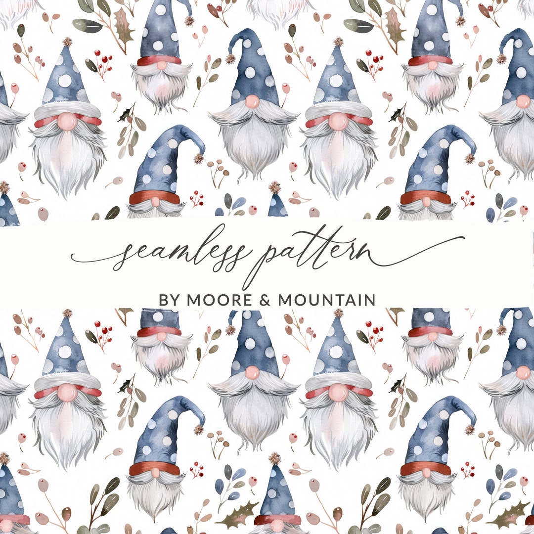 Wizard Seamless Pattern Watercolor Wizard Digital Paper Pattern ...