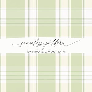 Seamless Gingham Pattern, Sage Green Checkered Background, Sage Green Plaid Pattern, Cute Cottage Green Gingham Seamless Pattern