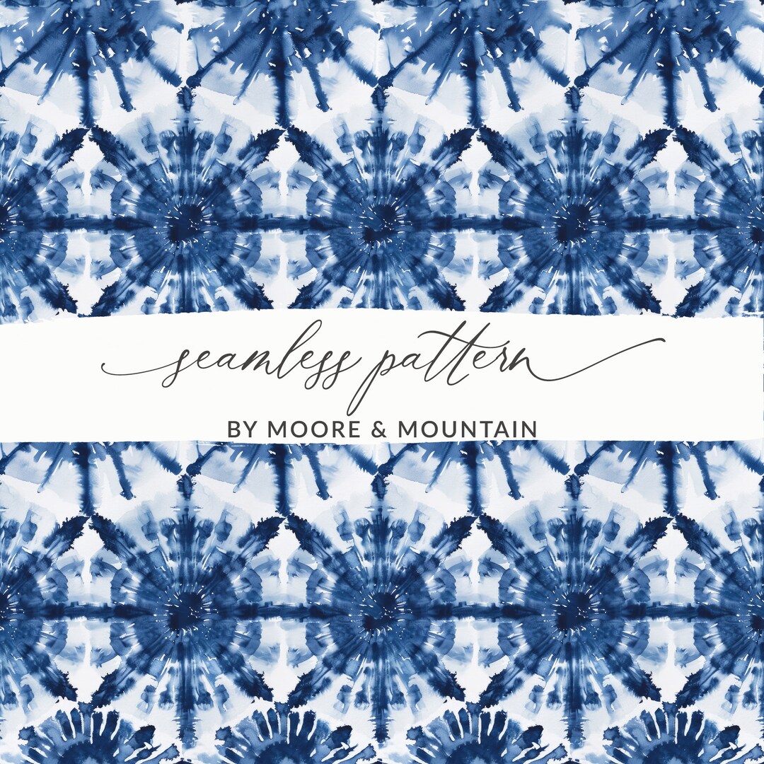 Seamless Shibori Pattern, Blue Ink Seamless Background, Blue Tie Dyed ...