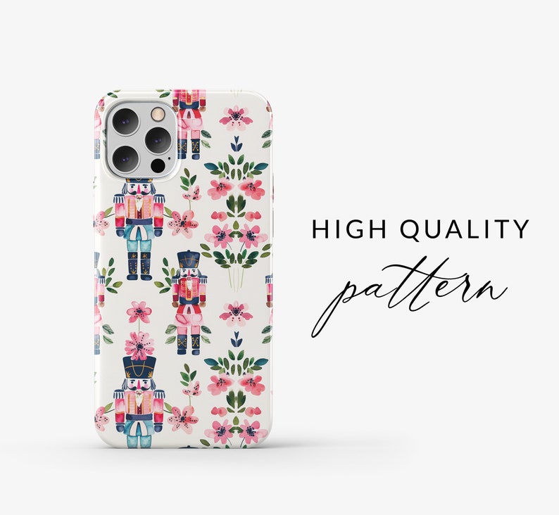 Nutcracker Seamless Pattern, Cute Nutcracker Toy Background, Pink