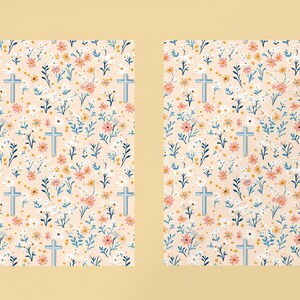 Pink Christian Pattern Cute Christian Cross Background Pattern, Spring Easter Cross Pattern ...