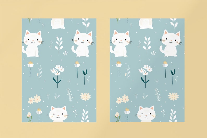 Cute Cats Repeat Background Image, Cats Seamless Background, Kitty ...
