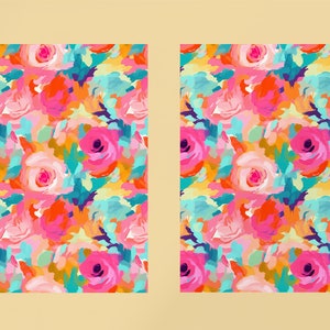 40 Painted Abstract Floral Pattern Collection, Seamless Painted Floral ...