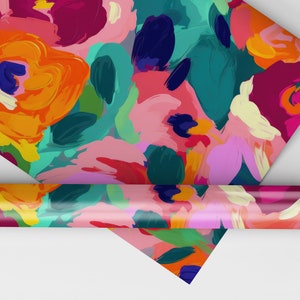 30 Painted Abstract Floral Pattern Set, Seamless Painted Floral ...