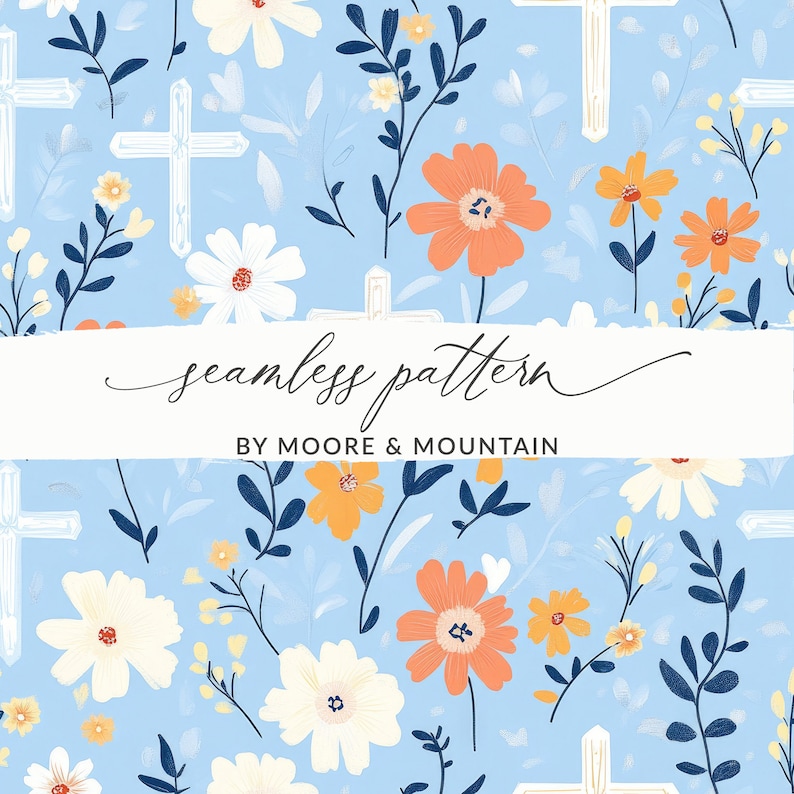 Christian Cross Background Pattern, Pastel Easter Cross Pattern, Cute ...