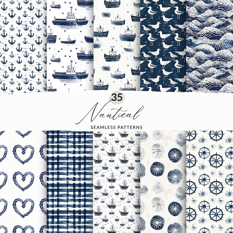 Nautical Paper - Etsy