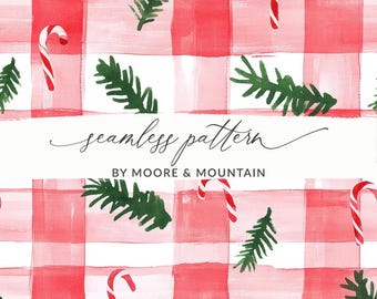 Aquarel snoep riet achtergrond Naadloze kerst snoep patroon snoep riet met pastel strepen Rode en witte kerst achtergrond