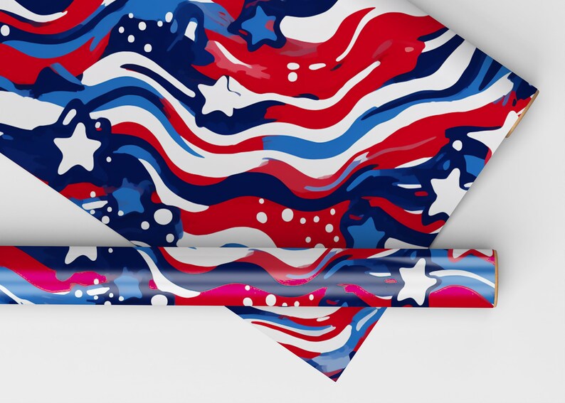 Seamless Patriotic Background, 4th of July Seamless Background, Red ...