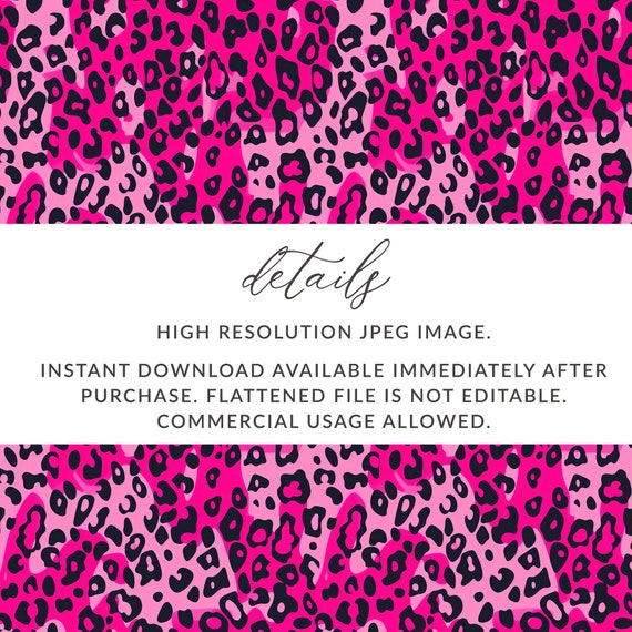 Hot Pink Cheetah Print Seamless Pattern, Neon Pink Animal Hot Pink Cheetah Print Seamless Pattern, Neon Pink Animal