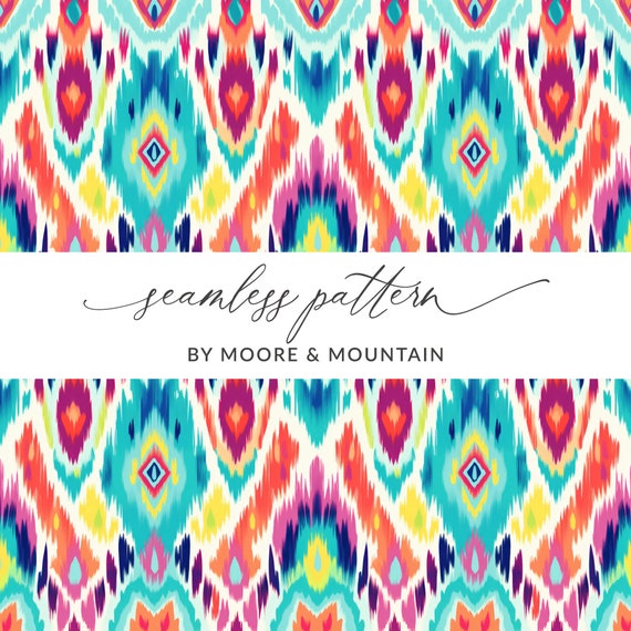 Ikat Tribal Background Ikat Seamless Pattern Tribal Background Royalty