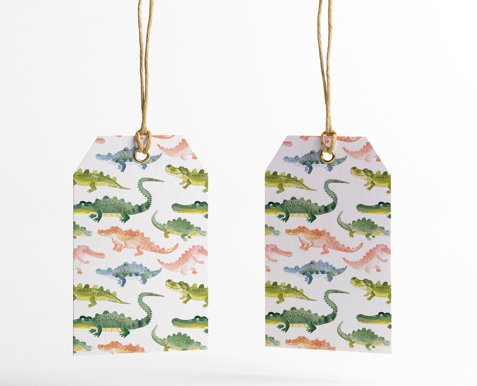 Cute Alligators Seamless Pattern, Watercolor Alligator Repeating ...