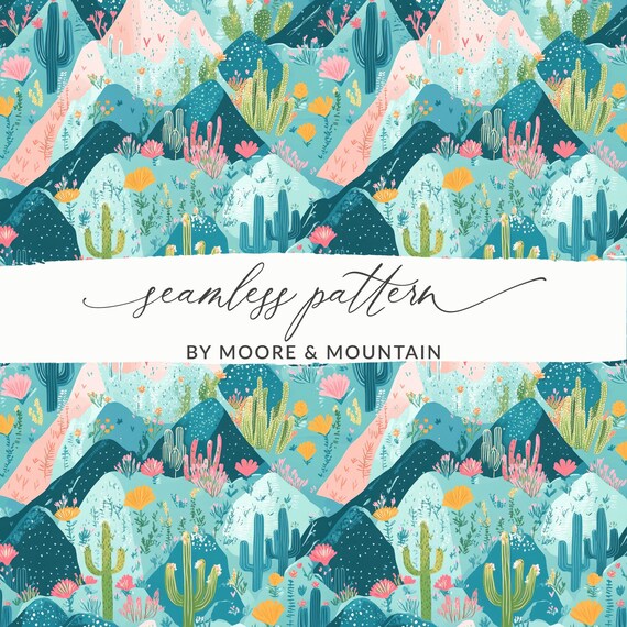 Seamless Mountain Desert Background Pattern PNG Seamless Desert Background Pattern, Arizona Background
