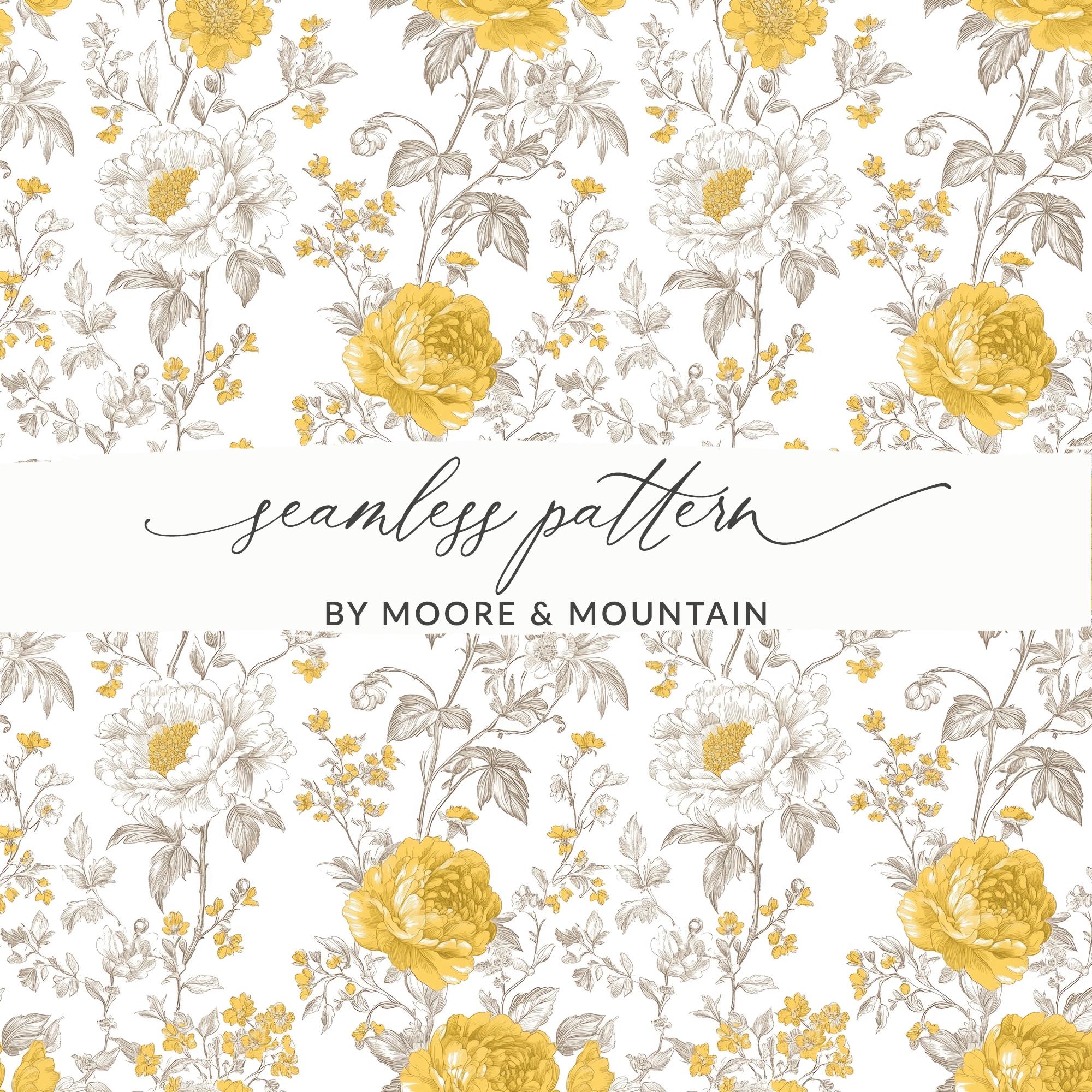 Yellow Rose Seamless Victorian Yellow Floral Background Pattern Seamless  Vintage Toile Yellow Floral Pattern PNG - Etsy, image size:2000x2000