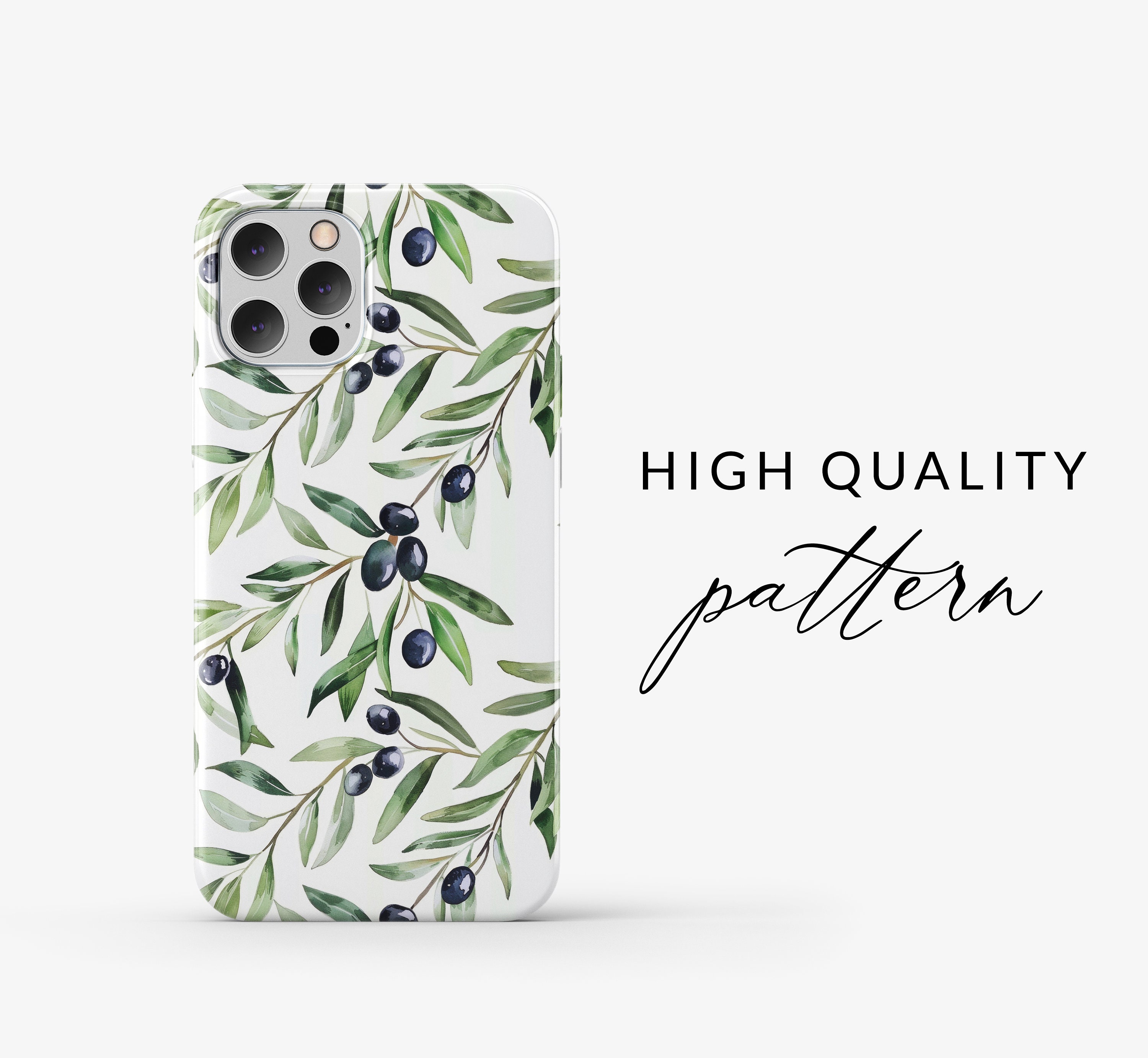 Olive Branch Seamless Pattern Watercolor Olive Branch Black Olives ...