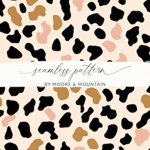 Pink Cheetah Print Background Pattern PNG Girly Animal Print Seamless Pattern Pink Leopard Spots Background Pattern Textile Design
