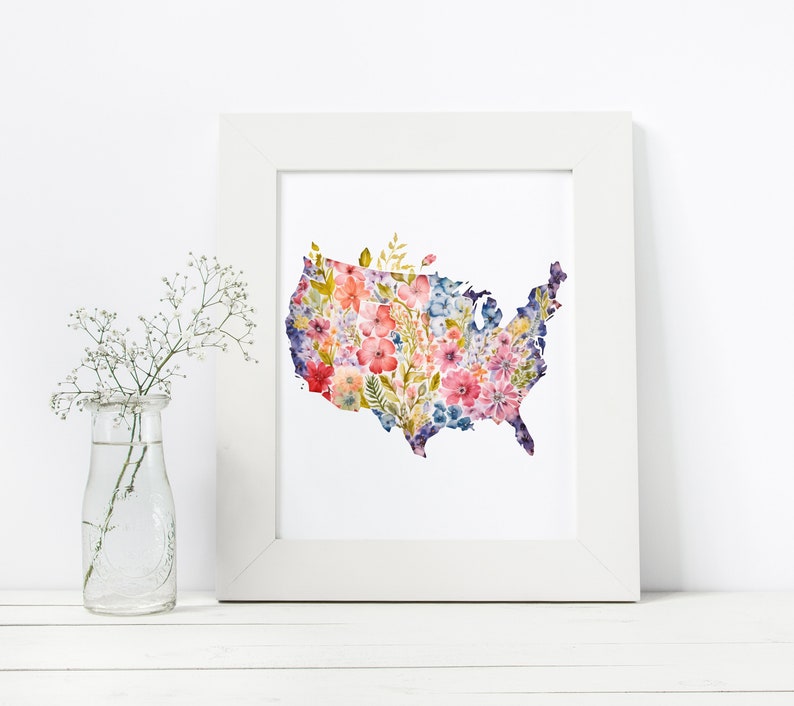 Floral United States Clipart Watercolor - Il 794xN.5453143126 Mqzj 