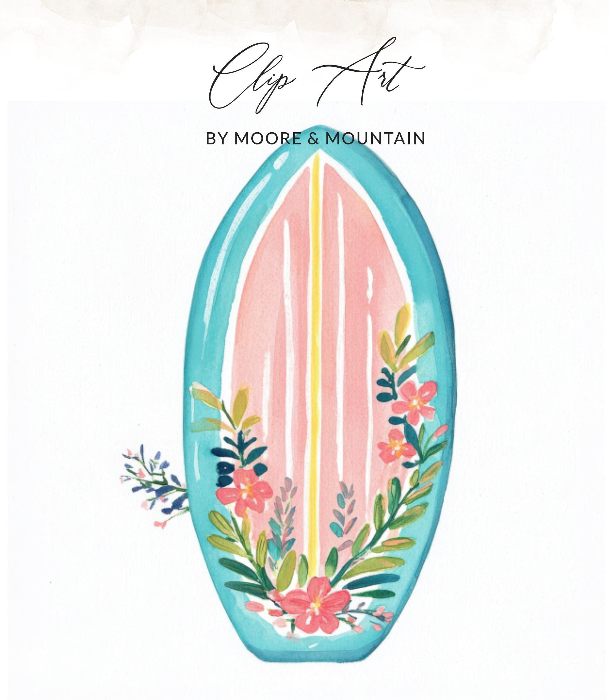 Preppy Surfboard PNG, Rainbow Floral Surf Art SVG, Pastel Beach Preppy Surfboard PNG, Rainbow Floral Surf Art SVG, Pastel Beach