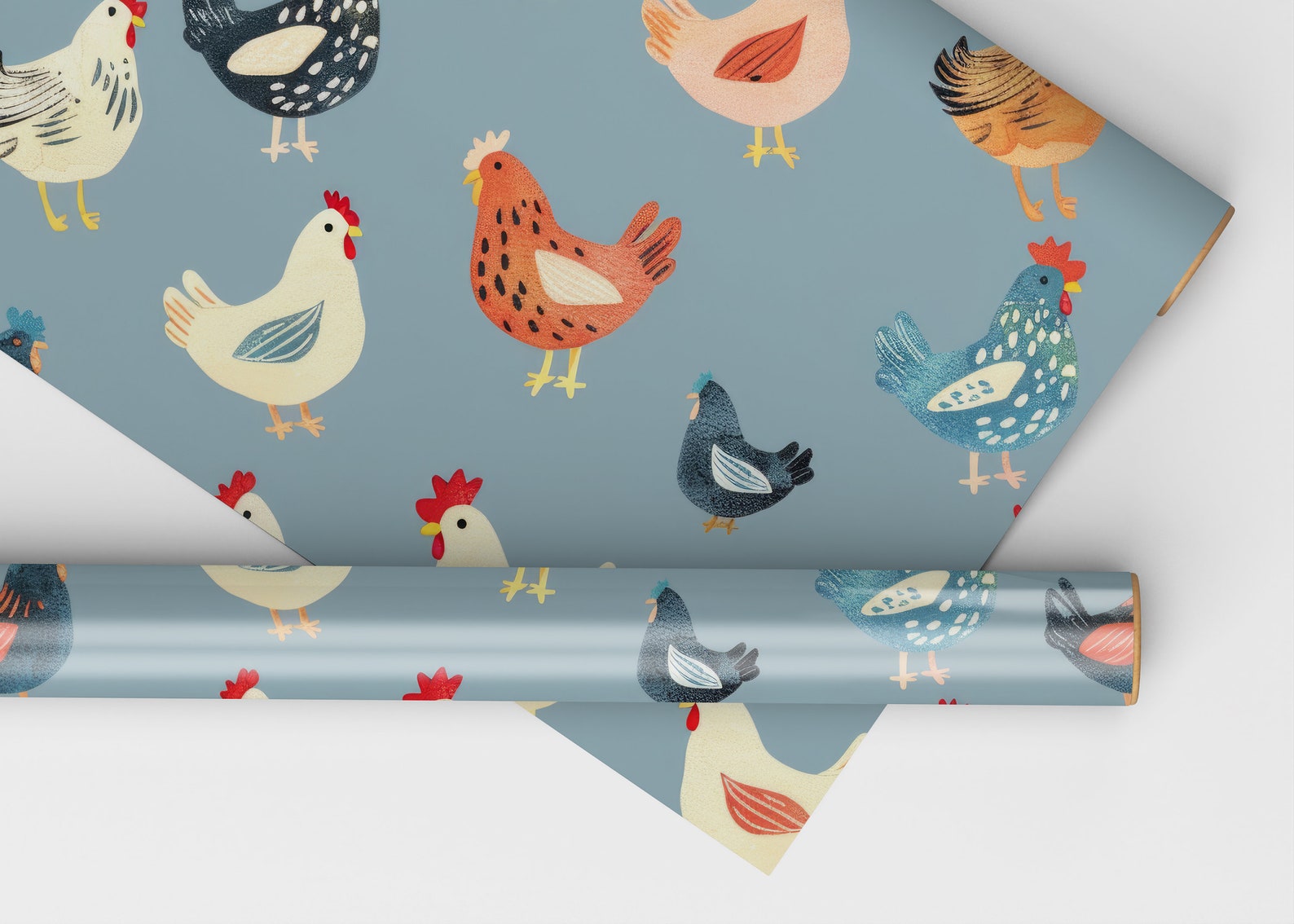 Chicken Repeat Pattern Cute Chickens Seamless Background Farmhouse Chicken Repeating Pattern ...