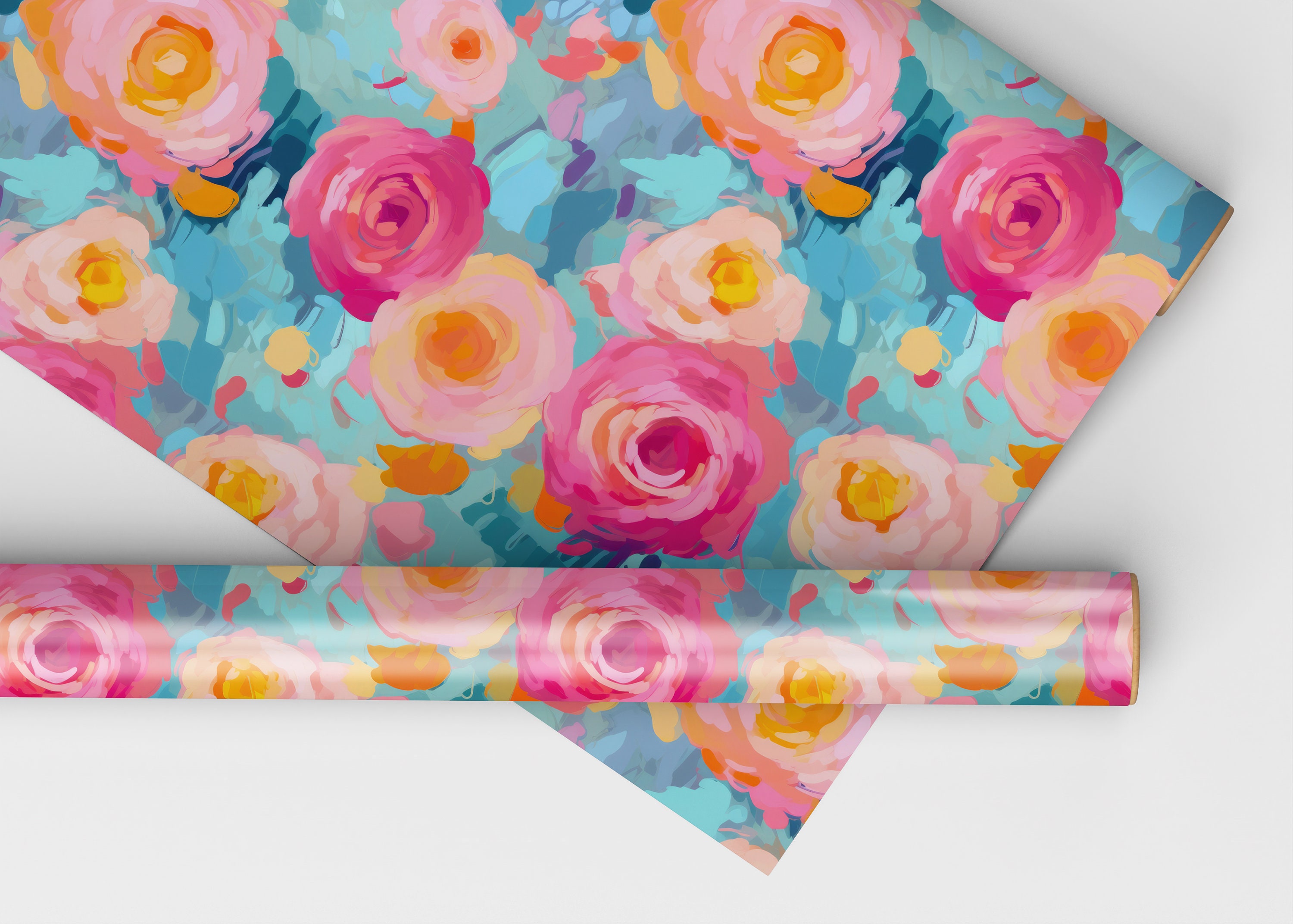 40 Painted Abstract Floral Pattern Collection, Seamless Painted Floral ...