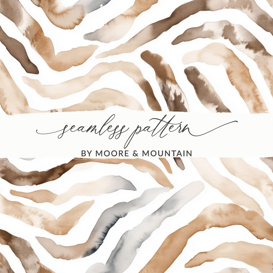 Watercolor Animal Print Digital Download, Seamless Animal Skin Pattern ...
