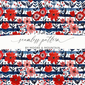 Motif patriotique transparent, motif rouge, blanc et bleu, motif floral américain, motif rayé 4 juillet, motif transparent 4 juillet