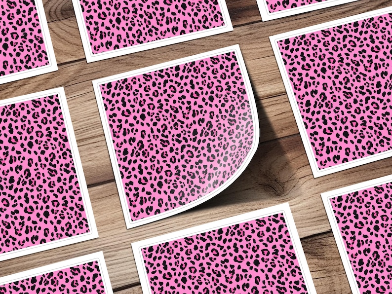 Hot Pink Leopard Print Digital Paper, Seamless Pattern, Animal Print ...
